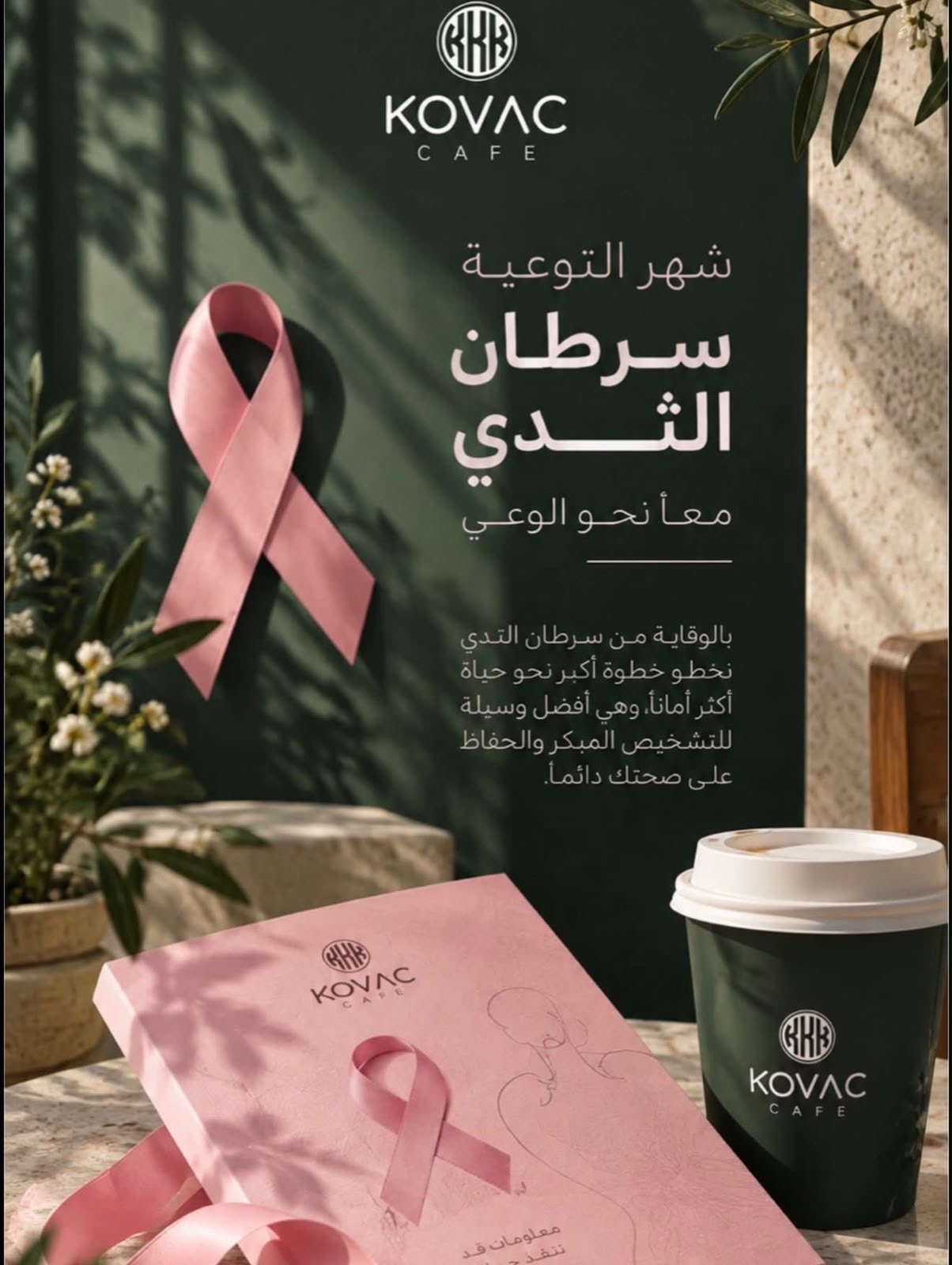 ‏مشاركة شريك النجاح «كوفاك كوفي» في حملة ⁧‫#الشرقية_وردية_18‬⁩ من خلال التبرع بجزء من فواتير اكتوبر لصالح جمعية السرطان السعودية