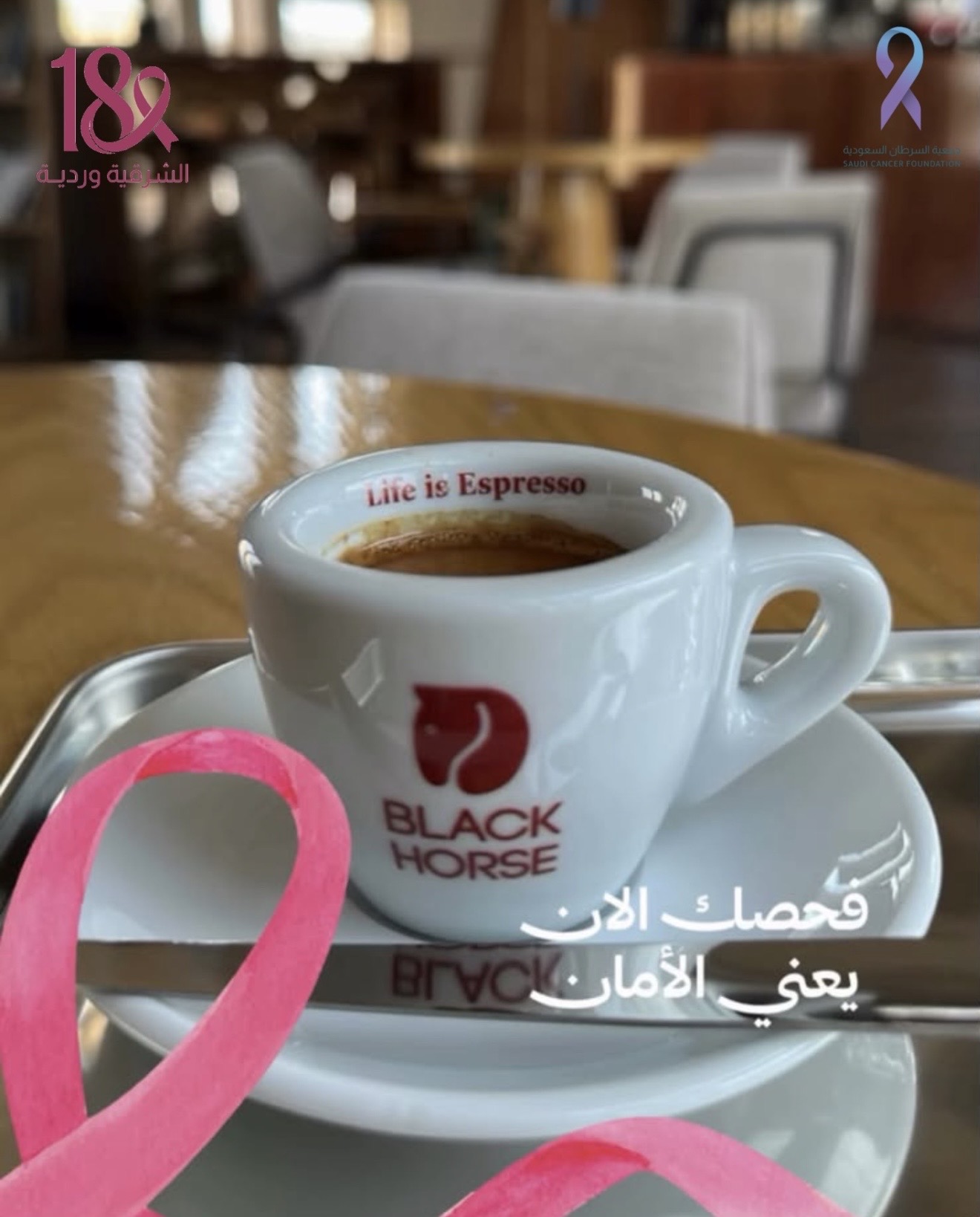 ‏مشاركة شريك النجاح "بلاك هورس" دعمًا لحملة ⁧‫#الشرقية_وردية_18‬⁩💗