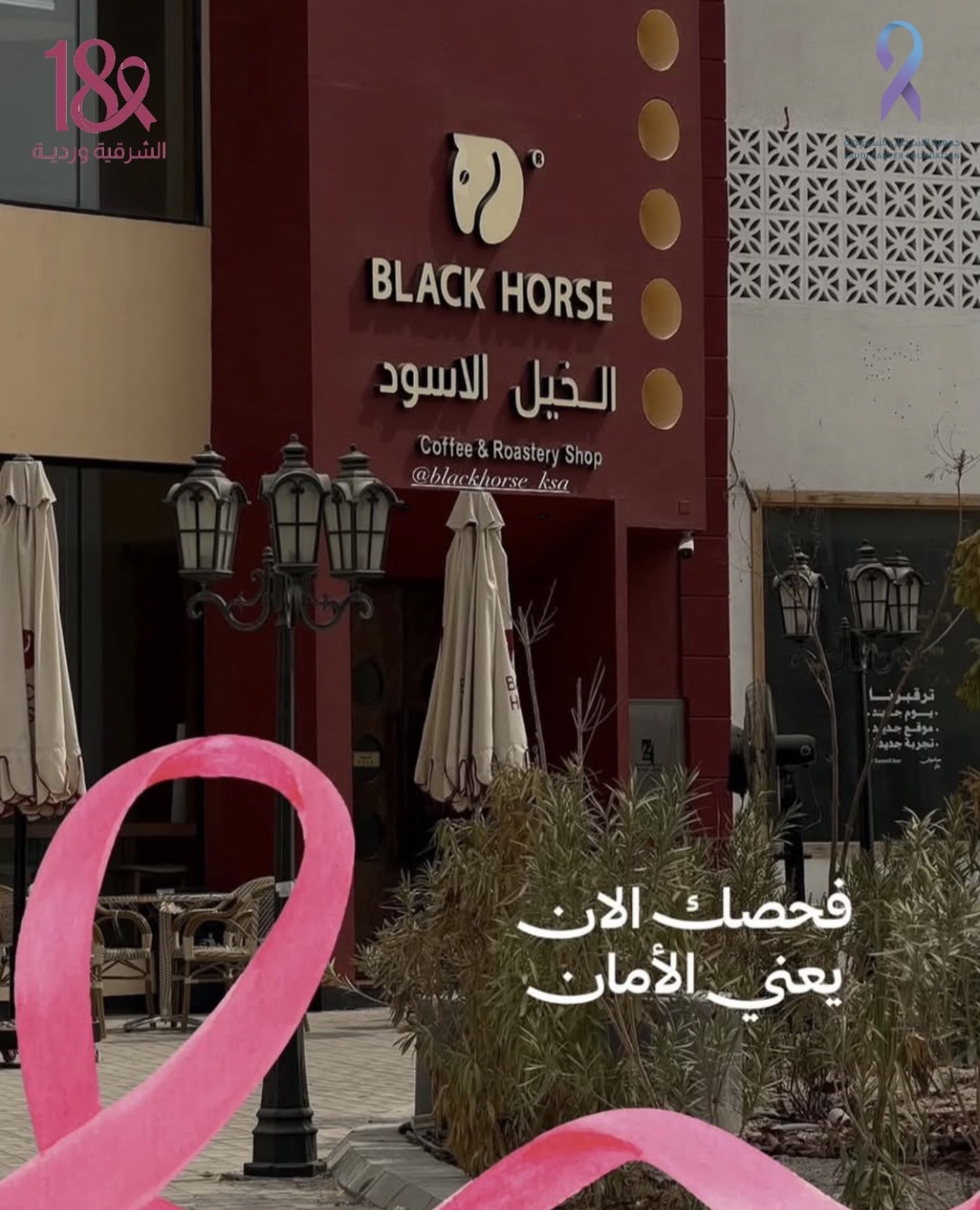 ‏مشاركة شريك النجاح "بلاك هورس" دعمًا لحملة ⁧‫#الشرقية_وردية_18‬⁩💗