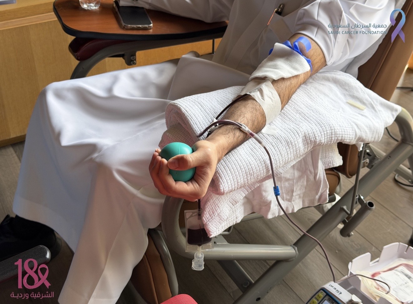‏محطة توعوية جديدة في مركز الأعمال المهيدب، ضمن حملة ⁧‫#الشرقية_وردية_18‬⁩